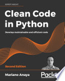 Cover of Clean Code in Python
