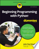 Cover of Beginning Programming with Python For Dummies, 3rd Edition