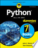 Cover of Python All-in-One For Dummies, 3rd Edition